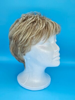 Estetica Women's Blonde Wig with Bangs Classique Collection Short Stretch Cap