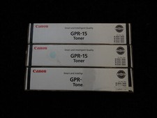 Lot of 3 New Genuine Canon GPR-15 9629A003AA High Yield Toner Cartridges Sealed