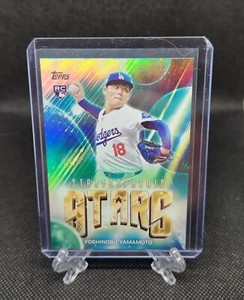 2024 Topps Update Yoshinobu Yamamoto Stratospheric Stars Rookie RC #SS-1 Dodgers