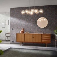 Vliestapete Used-Look Stein Optik Schwarz Kupfer Metallic 10302-15 (3,97€/1Qm)