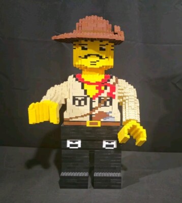 Lego Johnny Thunder Adventurers BigFig Sculpture Glued Minifig Model 3723