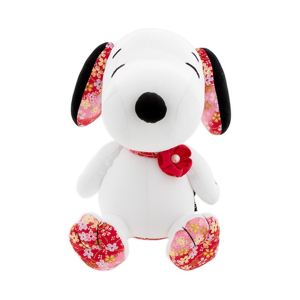 CHOIぐるみ 4種セット CHOIYAMA Peanuts Snoopy Cha-Ya Limited Chirimen Kimono Crepe Plush White