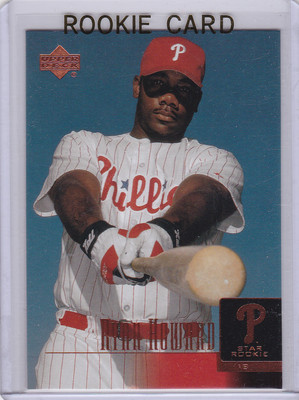 Ryan Howard Rookie RYAN HOWARD ROOKIE CARD 2001 Upper Deck Baseball STAR RC Philadelphia ...