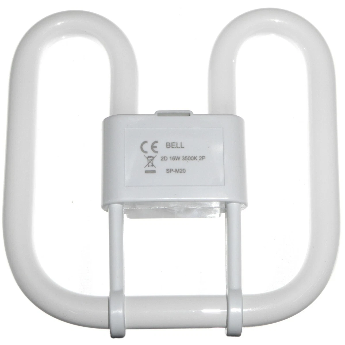 16 Watt Square 2D Lamp 2 Pin Fluorescent Bulb White 3500K GR8 16W BELL 04170
