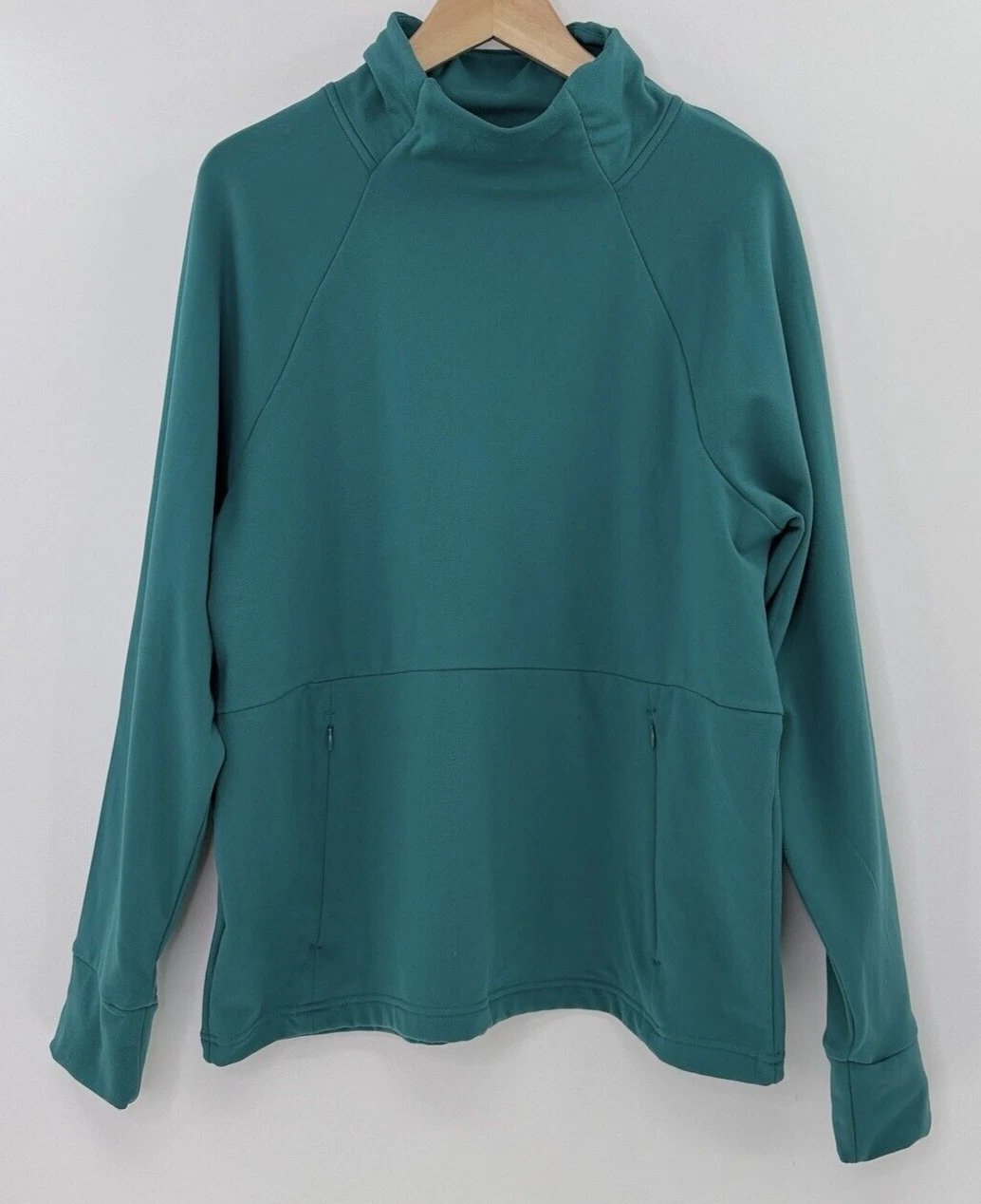 yogalicious plus size lux polarlux back country funnel neck sweatshirt