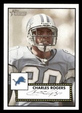 2006 Topps Heritage #302 Charles Rogers Detroit Lions