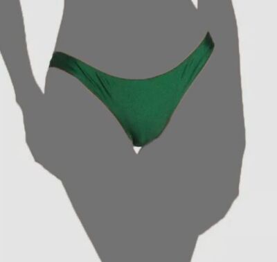 Zimmermann Women's Green Solid August Bikini Bottom Swimwear Size
