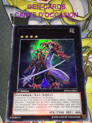 Yu Gi Oh SHIEN KARTE, SCHATTEN DER SECHS SAMURAI SDWA-FR041 1.Auflage