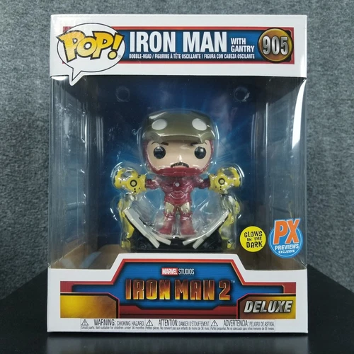 Funko Pop Marvel Avengers 905 Iron Man with Gantry Glow PX Ex Vinyl Figure