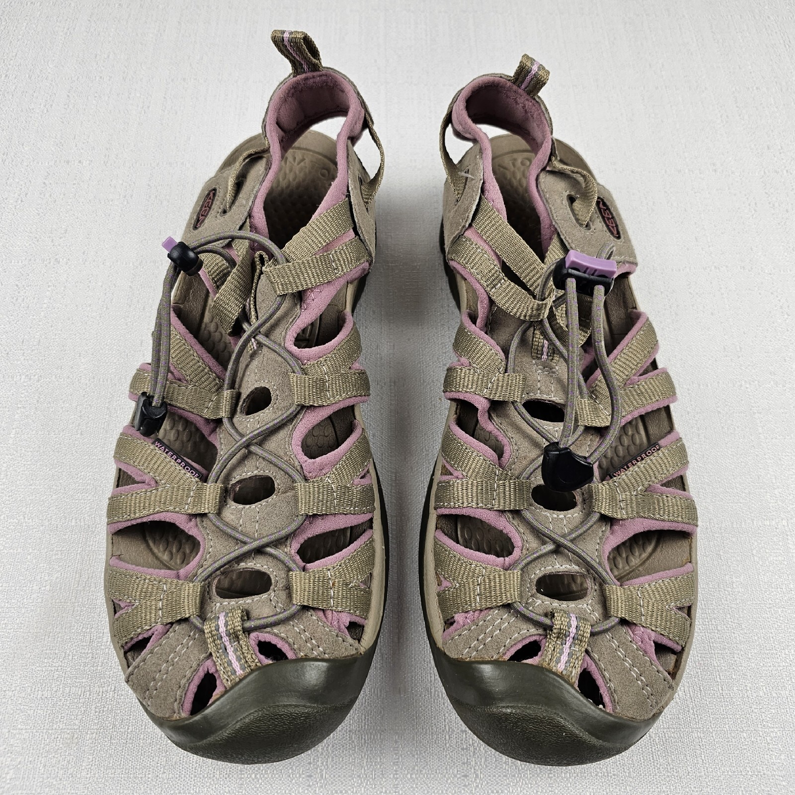 Sandali KEEN donna 10 scarpe da trekking punta chiusa sport sussurro rosa cachi