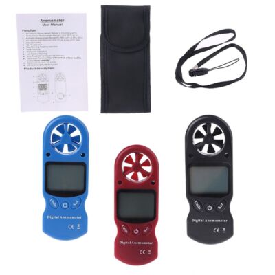 Handheld Anemometer Digital Wind Speed Measurement Temperature Tester LCD