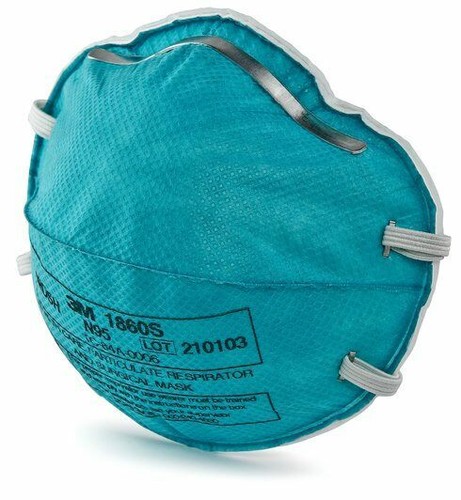 3M 1860S Small Taglia N95 Maschera Protettiva Respiratore Chirurgica SCAD: 10-2027 - Foto 5 di 7