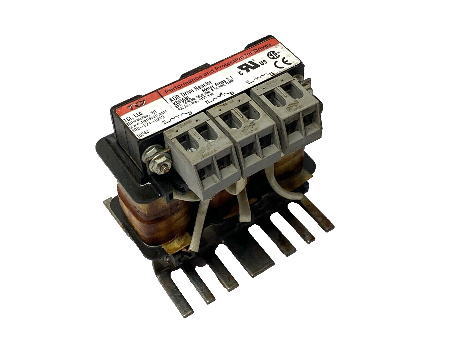 TCI KDRA8L Drive Reactor 3-Phase 50/60Hz 480V