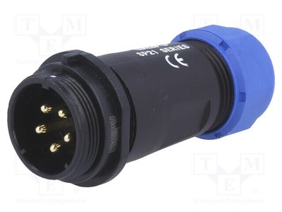 SP21 Stecker 7÷12mm Löten IP68 männlich PIN: 5  für Leitungen SP2111/P5 II 1N W