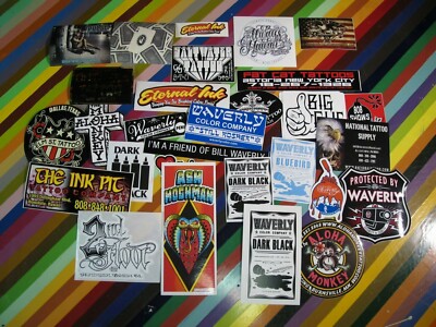vtg 2000s to new Tattoo co. sticker - LA HI NY Waverly Onizuka Aloha +