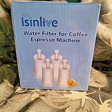 Isinlive Replacement Water Filter for  Breville Barista Espresso Machine 4 Pk