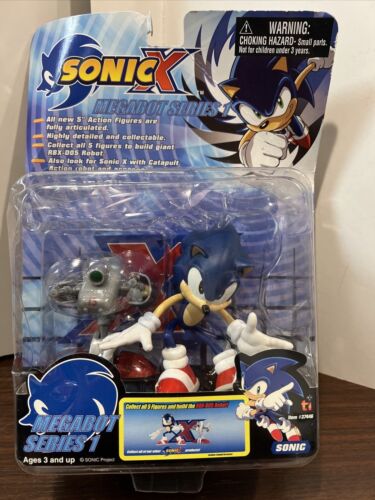 Sonic the Hedgehog, Sonic, Megabot Series Figure Plus Robot Toy Island - Picture 1 of 9