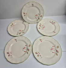 Grindley Creampetal  Plates Set of 5 Vine pattern Art deco 1930"s