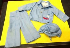 Vintage 1970s Era Chandler Original Baby Boys 3pc Outfit w/ Hat- 12 Months Used