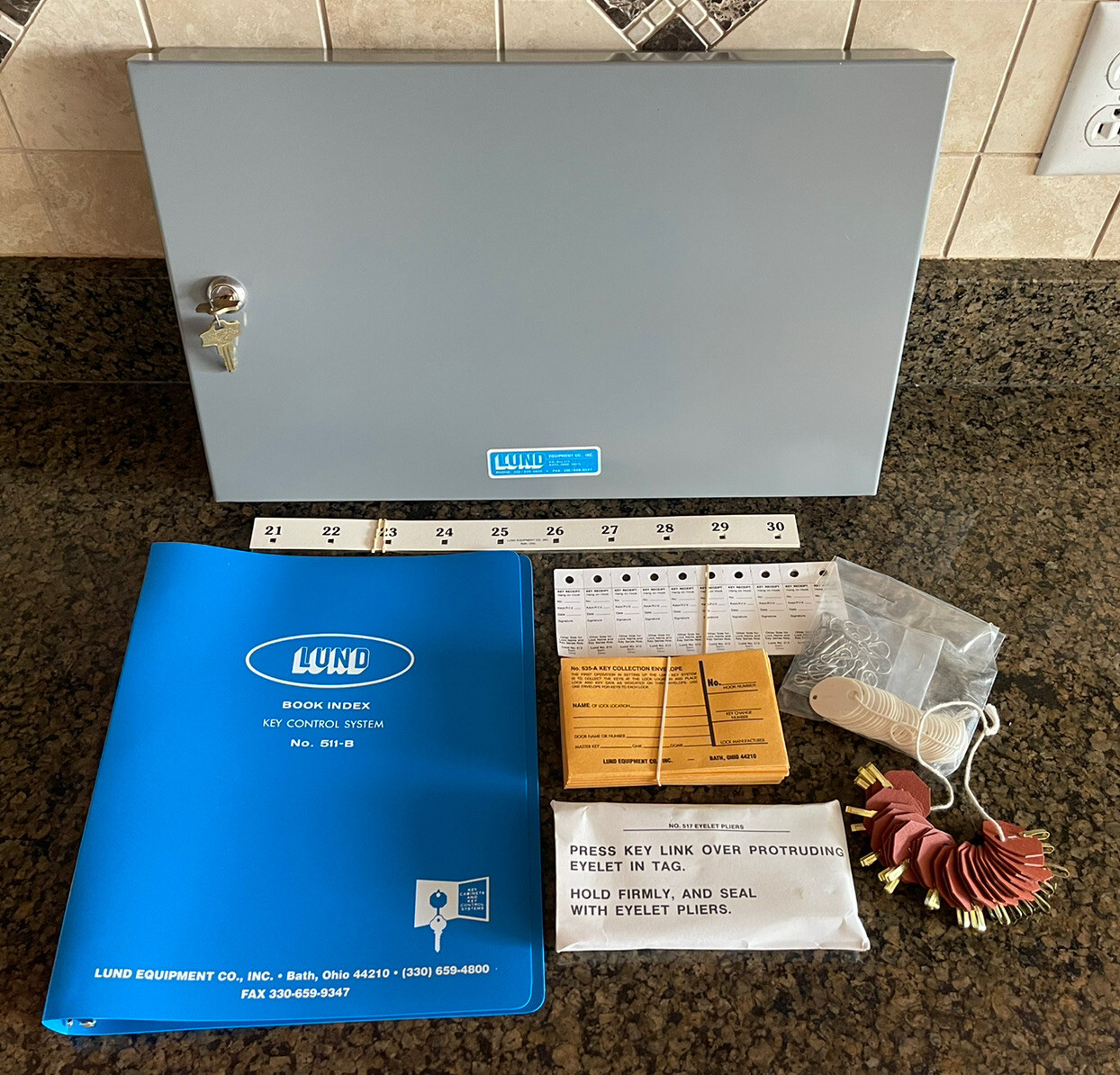 Lund Key Equipment 511B Deluxe Wall Key Brand New and Never