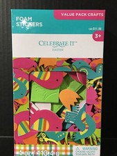 Easter Foam Stickers Celebrate It Value Pack 4oz. Age 3 New       