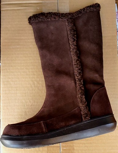 Rocket Dog Suede Shearling Boots~Womens 8.5~NEW~Winter~Toggle~Snowball~Mid-Calf - Picture 2 of 6