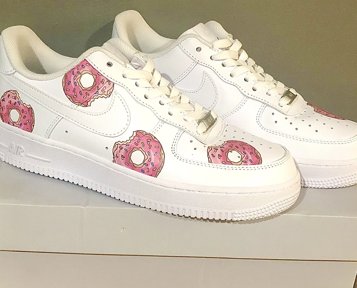 RARE Nike AF1 Airforce 1 X Doughnuts Custom Handpainted Sneakers Unisex