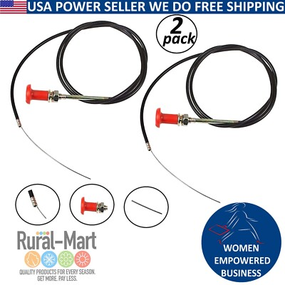 #ad 2pk Fuel Control Shut Off Cable Assembly for Ford E5NN9C331EA 2000 2600 3000 $20.77