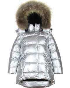 ladies silver puffer jacket
