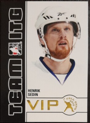 2010 - 2011 ITG Henrik Sedin VIP 2010 Fall Expo #ITG-13 Hockey Card