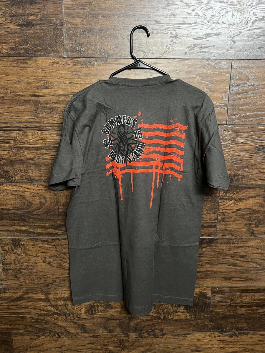 Slipknot T-shirt - Slipknot US Flag 2015 World Tour Shirt -L | eBay