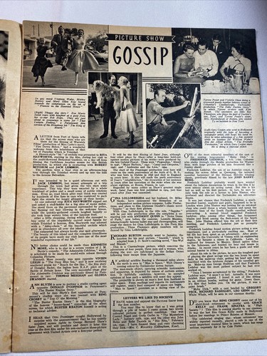 Vintage Picture Show Magazine 1956 Jody Lawrance John Derek Kim Novak - Picture 3 of 12