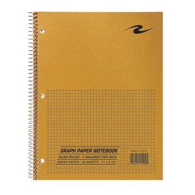 Roaring Spring Lab Notebook, 1 Subject, Wirebound, 5x5 Graph Ruled, 11'' x 8.5...