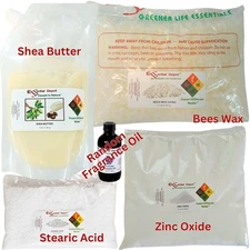 REFILL Pack - Lotion Bar Making Kit (DECONSTRUCTED) - Basic - Zinc Oxide