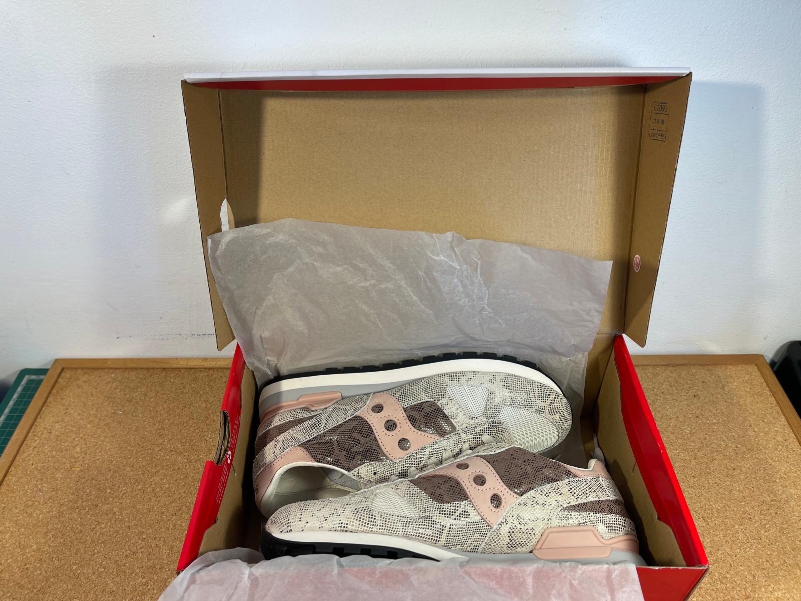 *RARE*Saucony Shadow Original Python Beige Sable Men’s Size UK9 EUR43 image 9