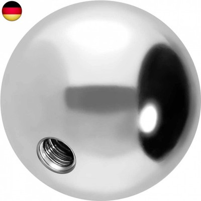 PIERCINGLINE Universelle Schraubkugel mit Innengewinde CHIRURGENSTAHL 316L