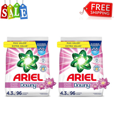 Ariel Laundry Detergent Powder with a Touch of Downy Freshness, 96 Loads, 2 Pack