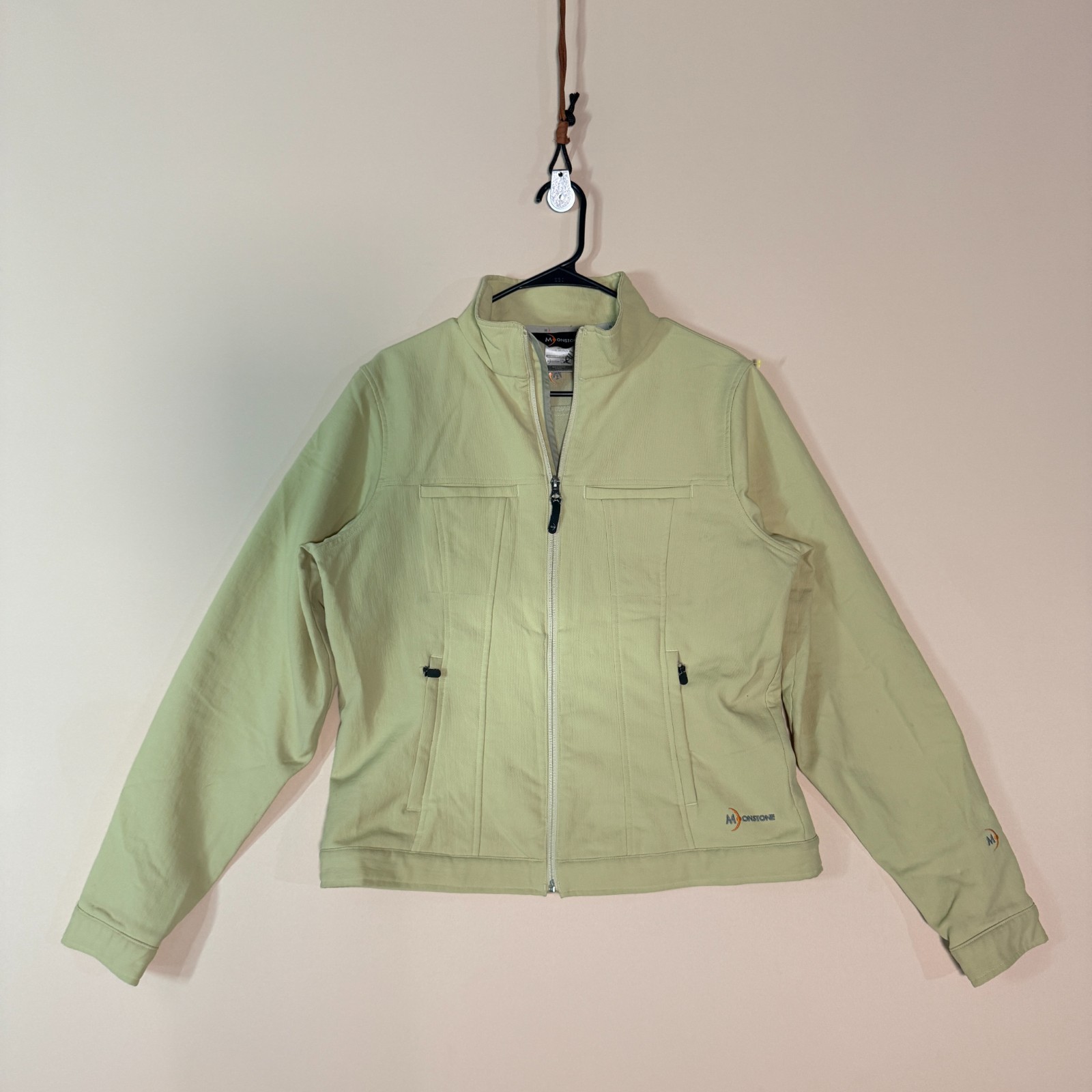 Moonstone Full Zip Soft Shell Jacket Light Green … - image 1