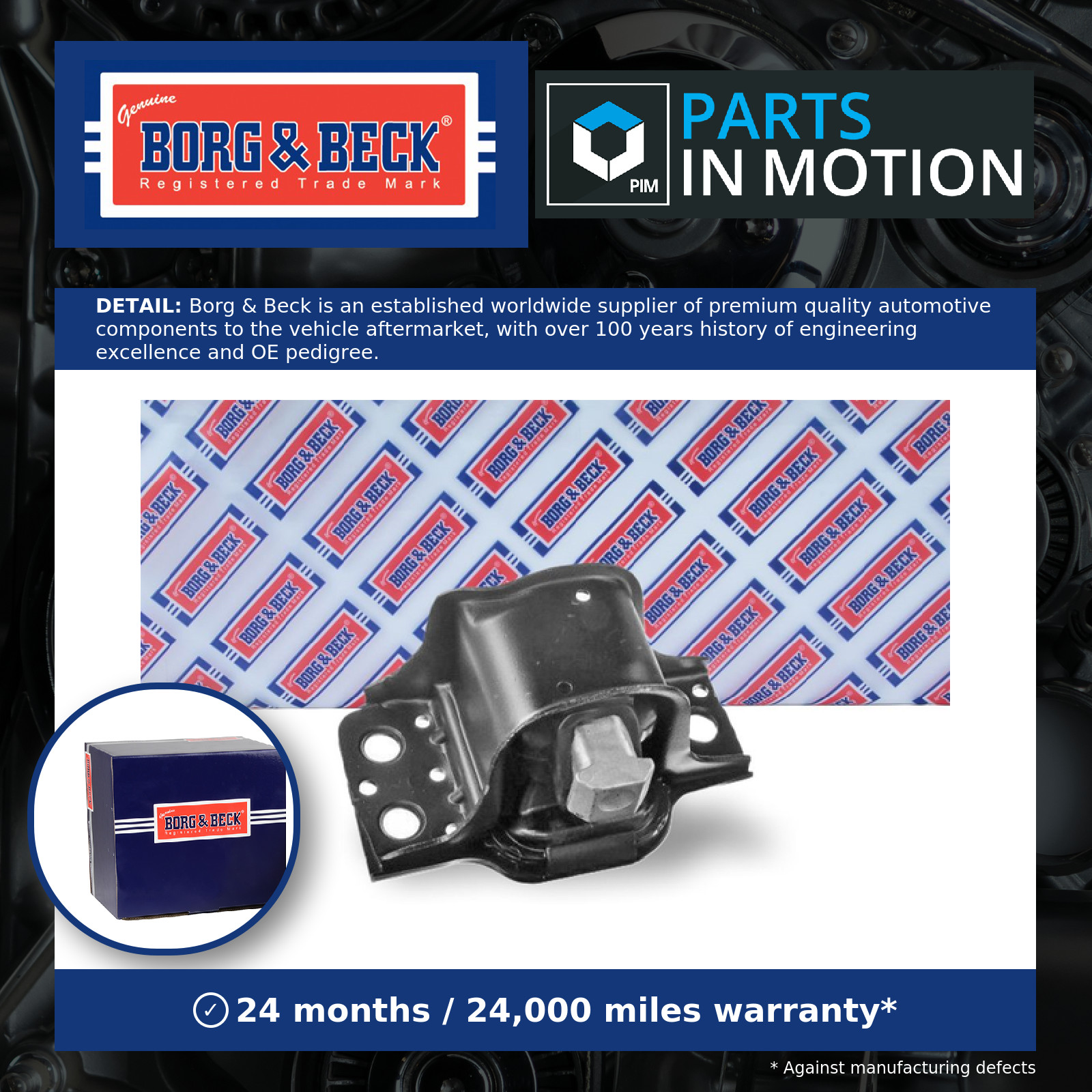 Engine Mount Upper Right BEM4233 Borg & Beck Mounting 11210JD000 11210JD00A New