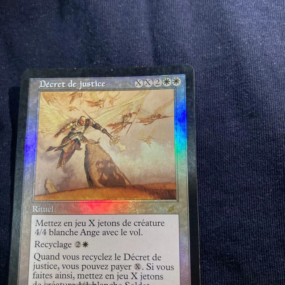 Justice Scourge French Foil Card Used - Image 2 of 4