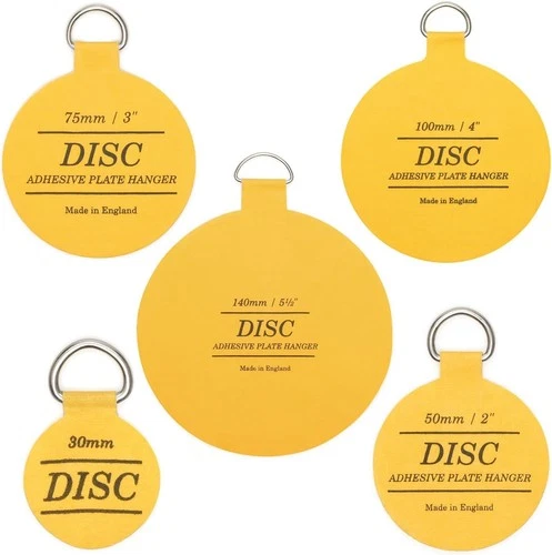 Disc Plate Hanger Picture Hanging Self Adhesive Stick on Invisible Hook 5 Sizes