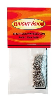 100 SHORT 1/8'' LENGTH 1-72 Hex-Drive Button-Head Screw-In Rivets For Restoration