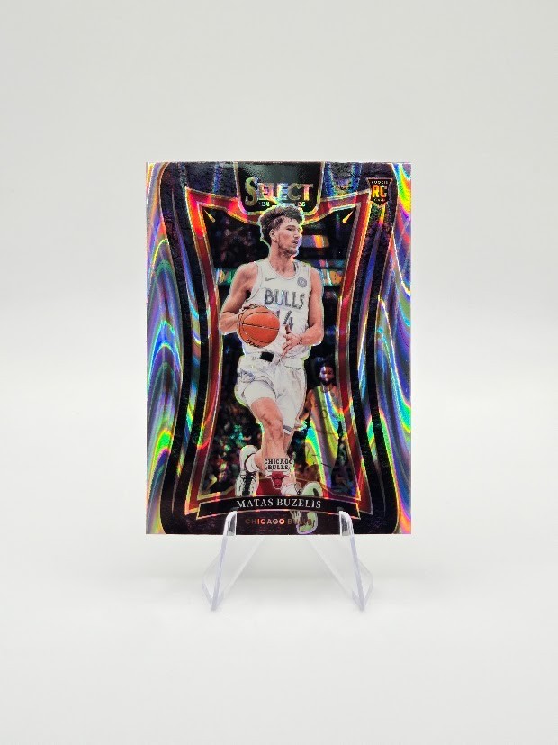 Matas Buzelis 2024-25 Panini Select RC Mezzanine Tectonic SP #384 Bulls
