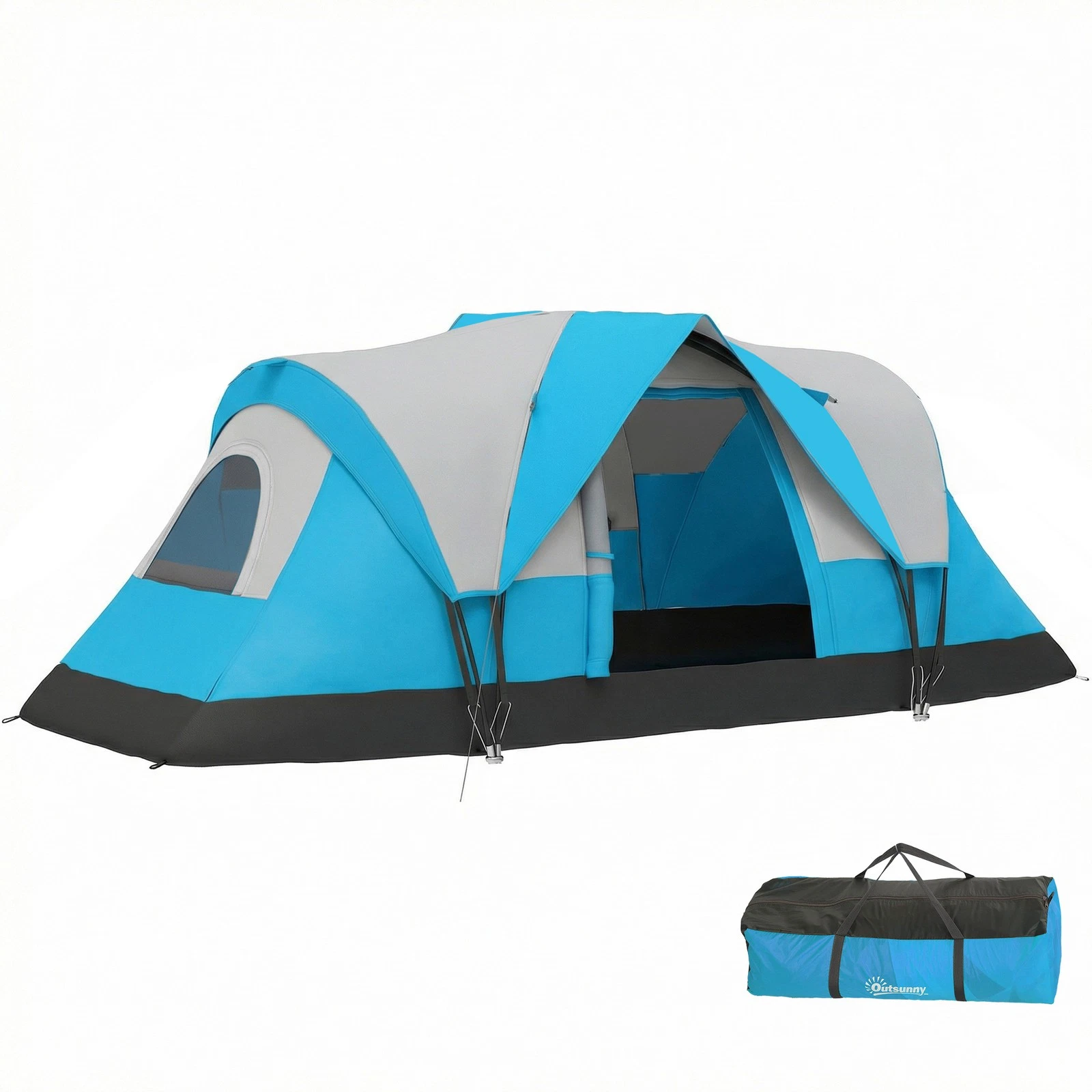 Outsunny 5-6 Man Camping Tent, Water Resistant Hiking Shelter
Opens in a new window or tab