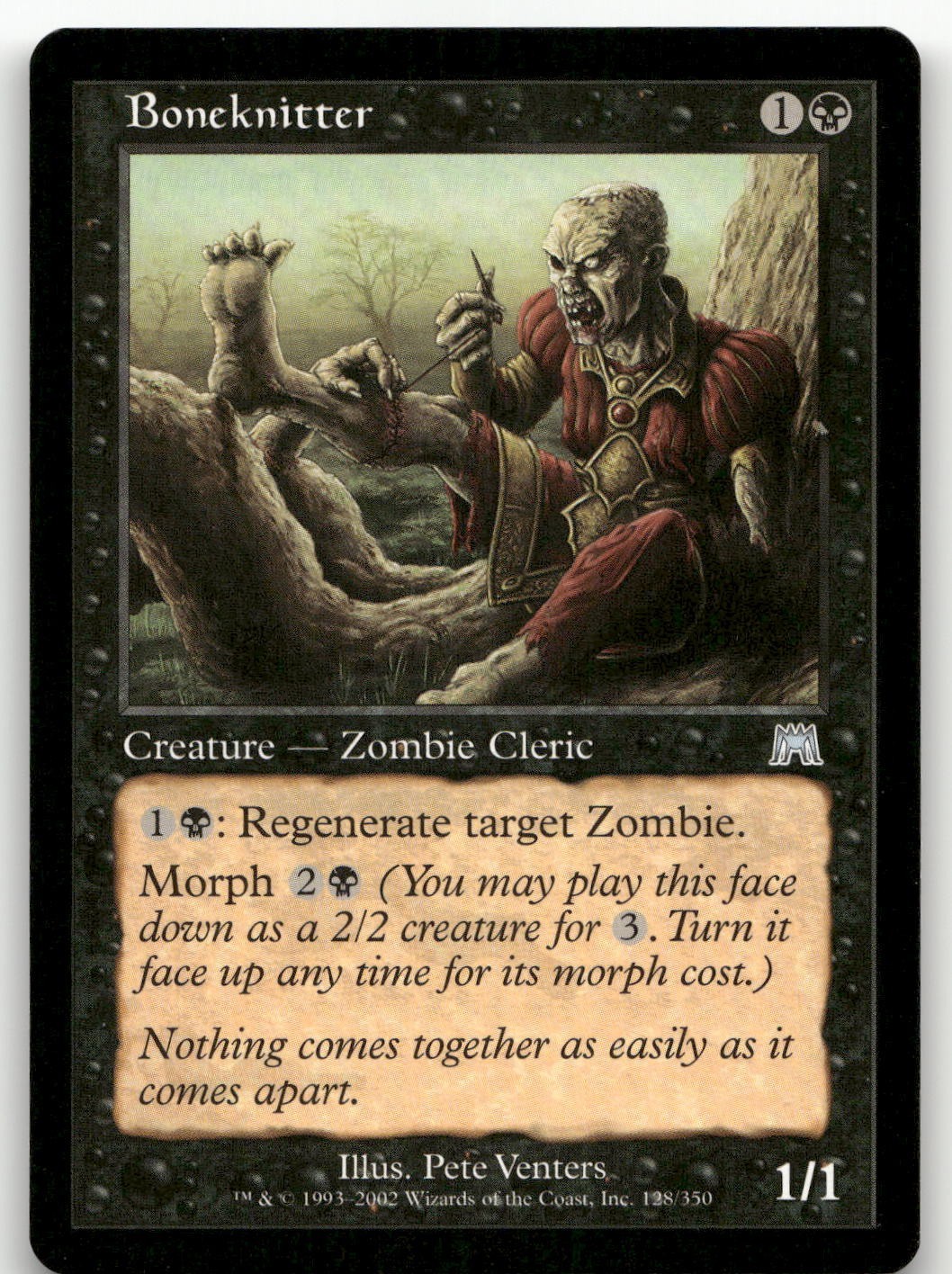 Boneknitter #128 (NM) Onslaught ONS Magic MTG