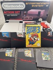 Nintendo NES Control Deck Console with Games Boxed
