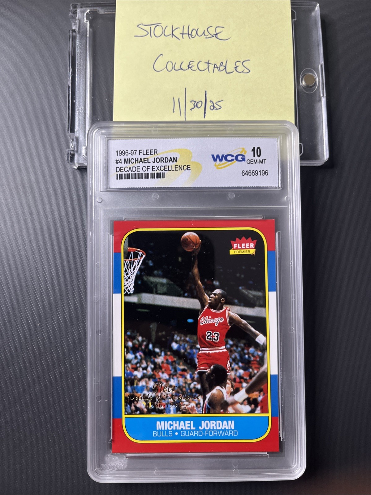1996-97 Fleer - Decade of Excellence Michael Jordan #4 Gem Mint 10!!
