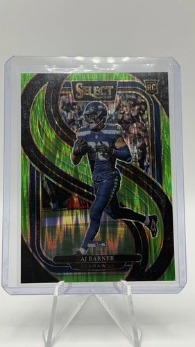 2024 Panini Select Neon Green Shock Prizm AJ Barner #103 Premier Level (RC) /499