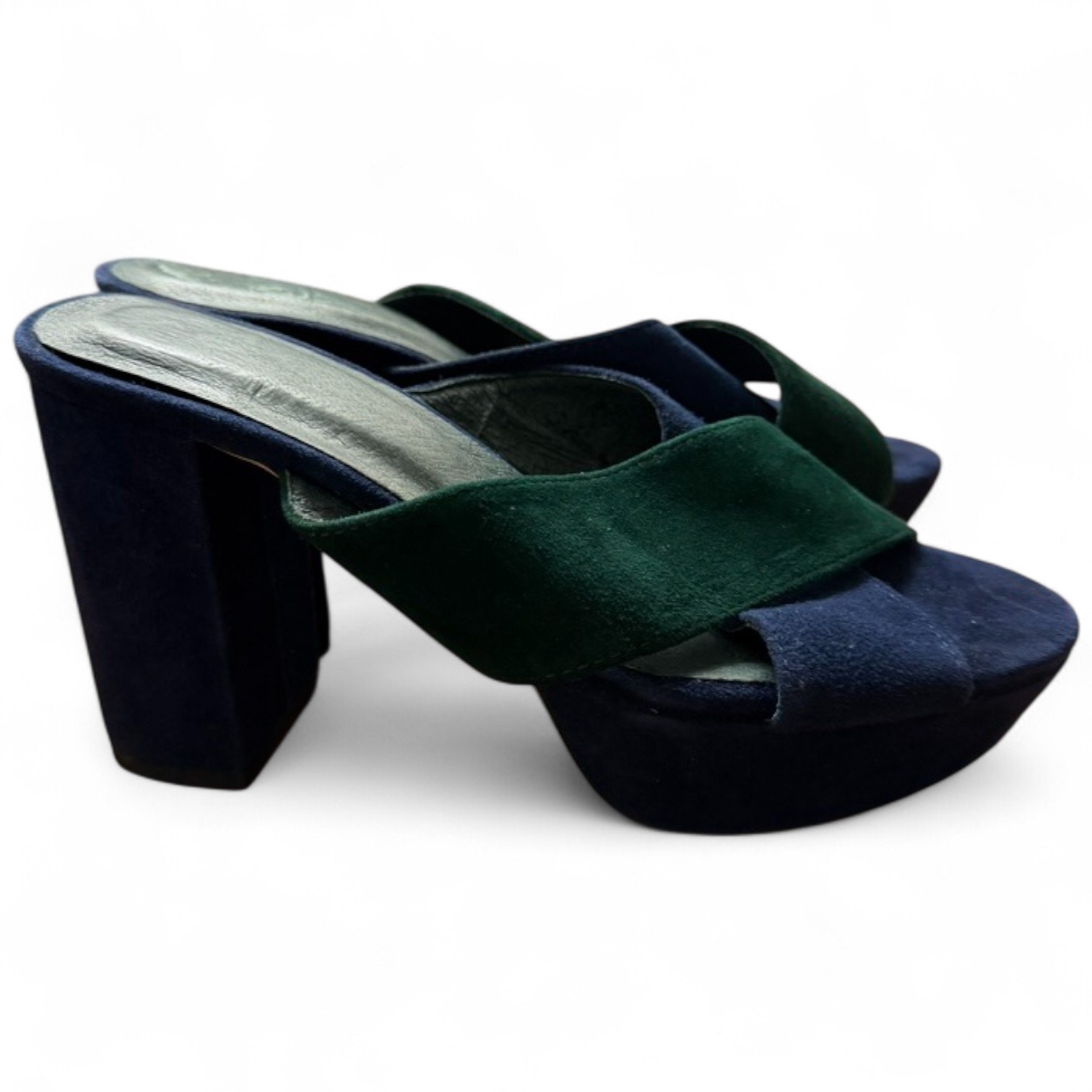 RAYE x Stone Cold Fox Chloe Platform Heels Two-Tone Suede REVOLVE Collab Size 6