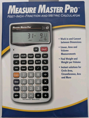 Calculated Industries Measure Master Pro Calculator Model 4020